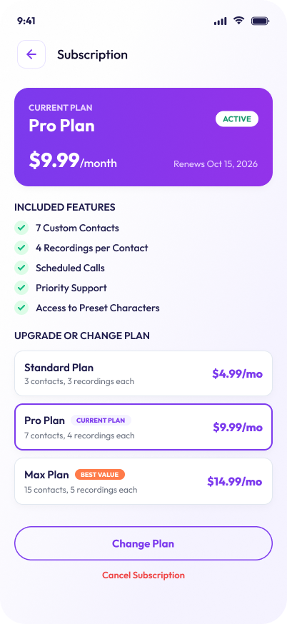 Subscription Plans