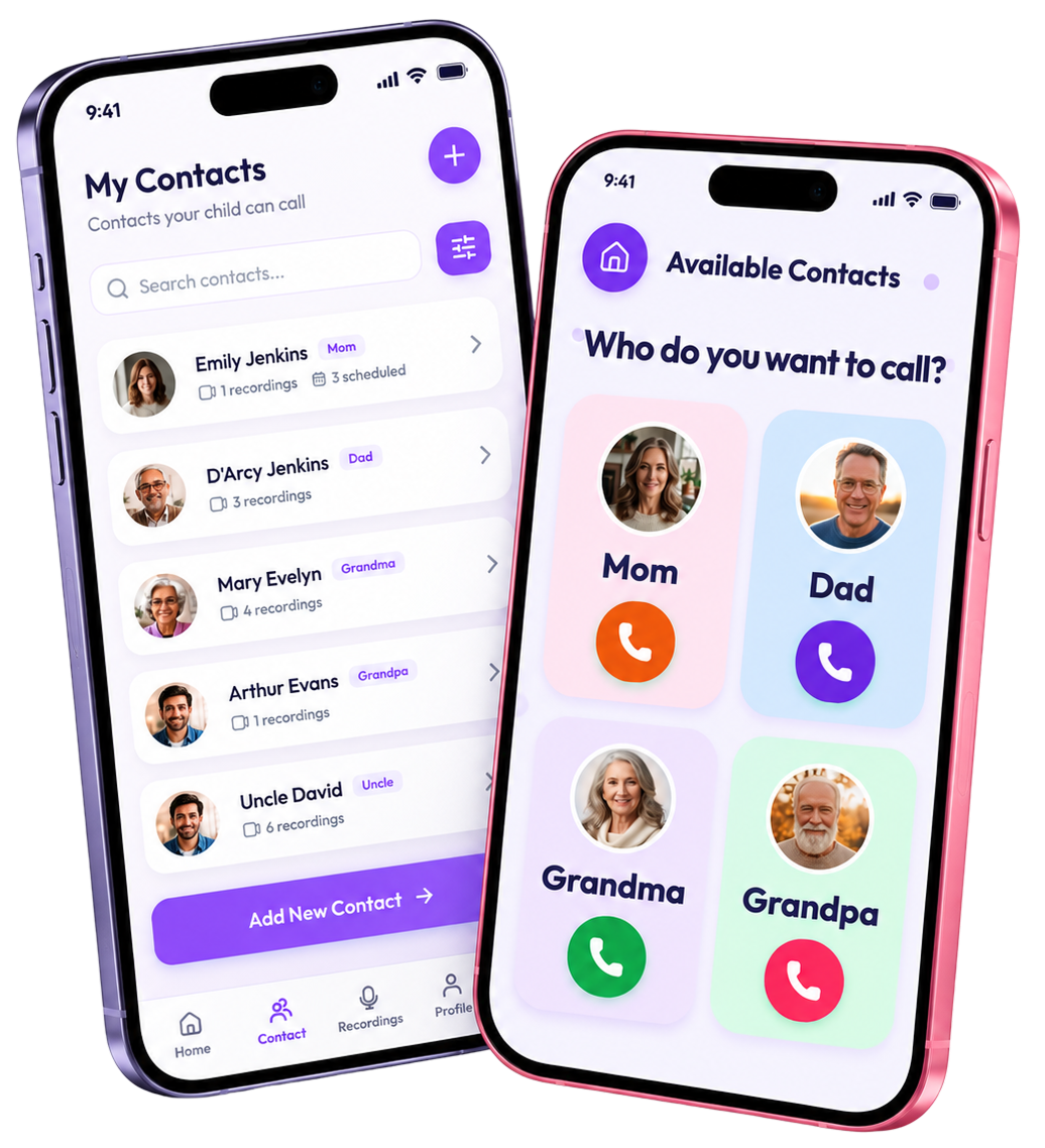 Parent and Child App Interface