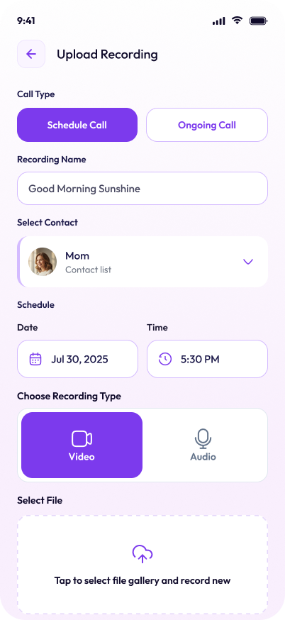 Send Voice Message